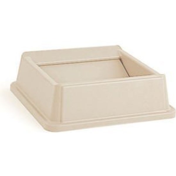 Rubbermaid Commercial Lid For 35 & 50 Gallon Square Rubbermaid Waste Receptacles - Beige FG266400BEIG